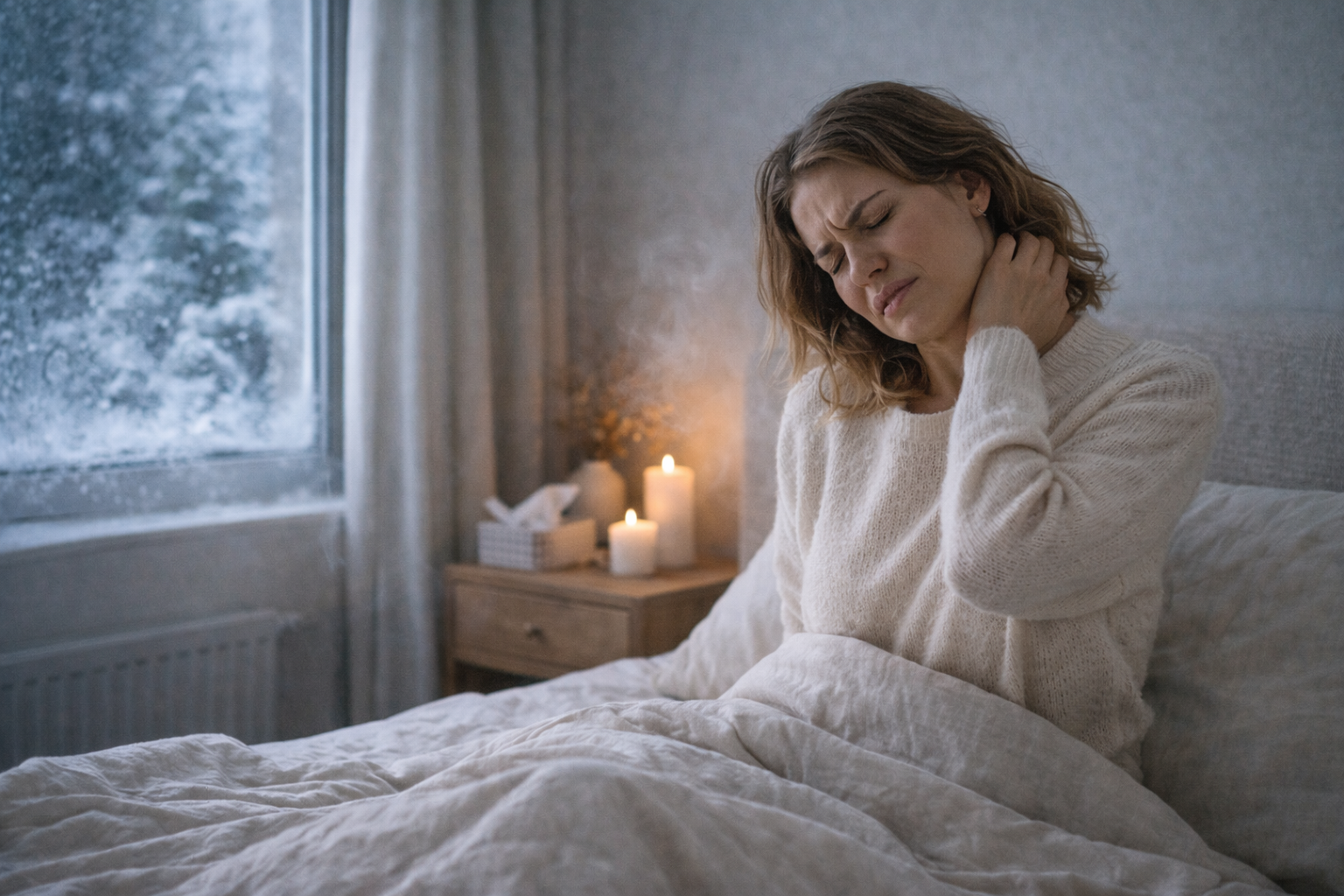 wool-pillow-neck-pain-relief-winter-sleep